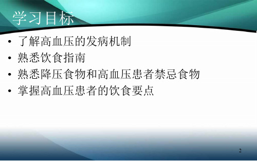 高血压患者的饮食指导ppt课件