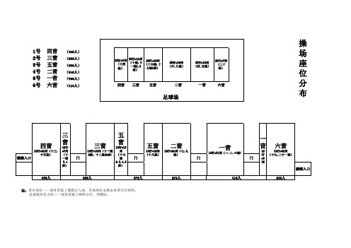 9月4日运动会看台座位分区及方阵队列图