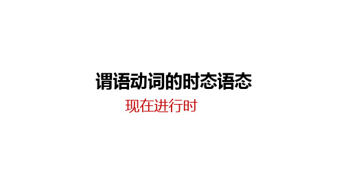 高中英语一轮复习现在进行、过去进行时 课件 共17张PPT