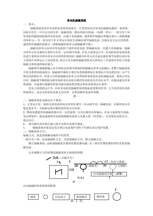 发电机励磁系统30页word文档