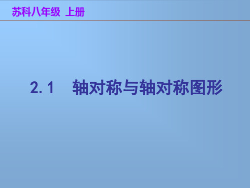 数学八年级苏科版(上册)第二章轴对称图形电子课件