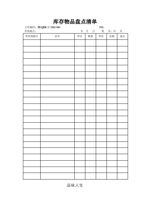 库存物品盘点清单 (2).doc