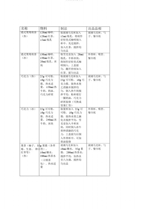 冰热饮的制作方法