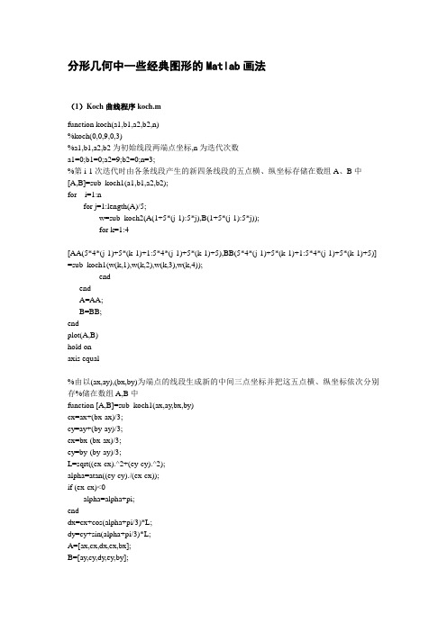 分形几何中一些经典图形的Matlab画法+[文档在线提供]