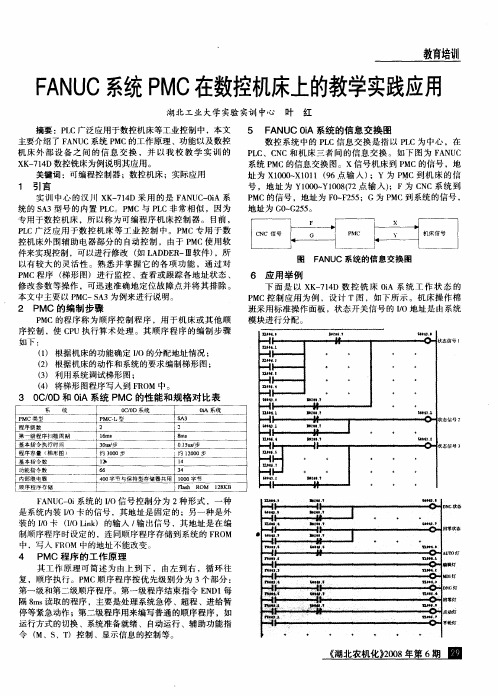 FANUC系统PMC在数控机床上的教学实践应用