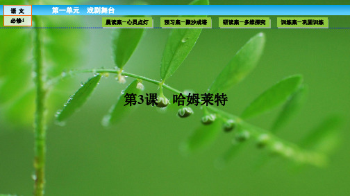 高一语文课件 第一单元 戏剧舞台 1.3 哈姆莱特