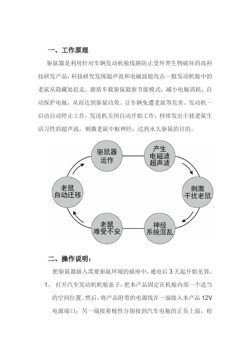 智能车载驱鼠器的使用说明