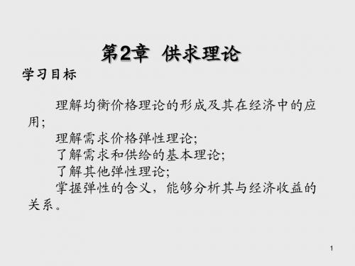 西方经济学第2章  供求理论