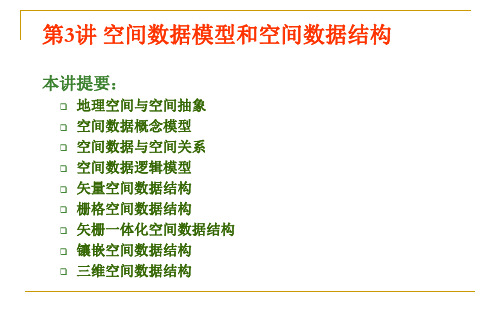 第3讲-空间数据模型和空间数据结构