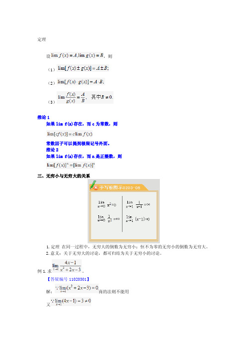 [整理版]高数一复习笔记