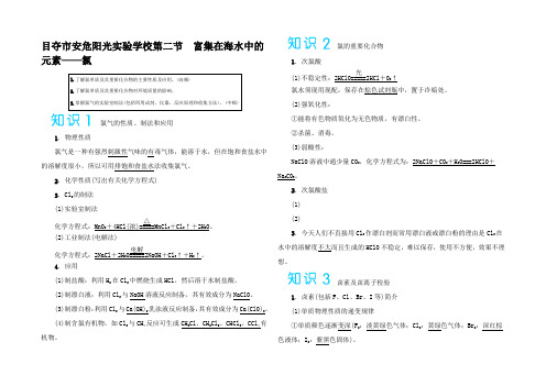 高考化学讲义在海水中的元素 氯(含解析)