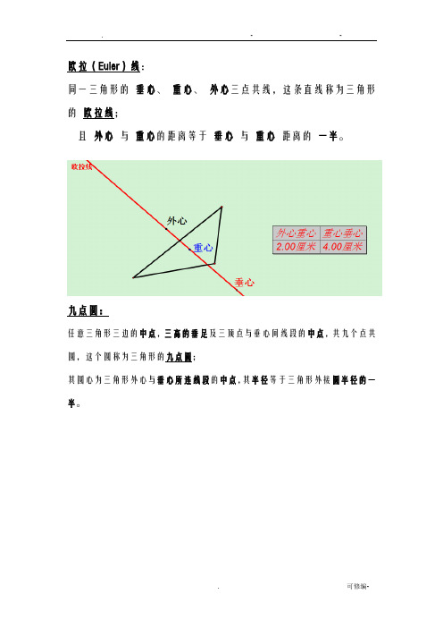 初中数学竞赛定理大全