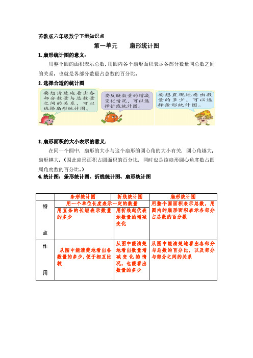 苏教版六年级数学下册知识点