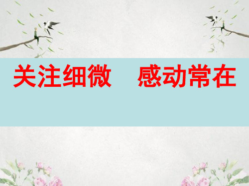 作文-初中作文指导：关注细微,感动常在——“品读亲情”作文前指导ppt优秀PPT