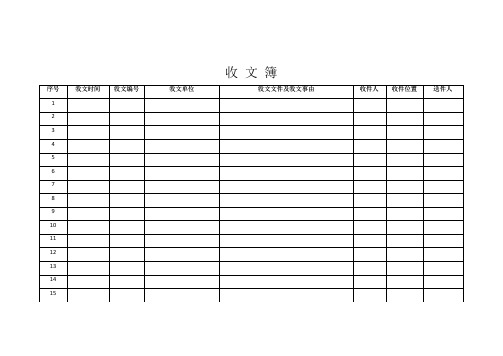 (完整版)收发文簿