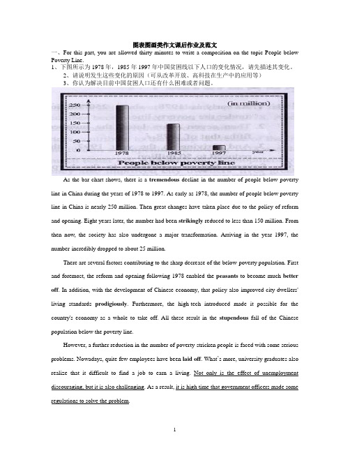 英语图表图画类作文课后作业及范文