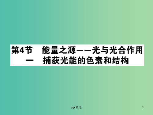 高中生物 5.4.1能量之源-光与光合作用课件 新人教版必修1