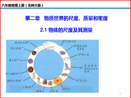 物体的尺度及其测量-八年级物理上册(北师大版)