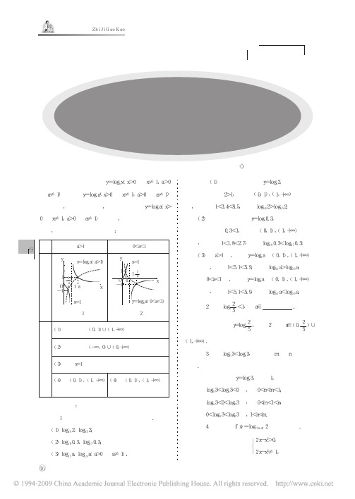 底数为自变量的底对数函数