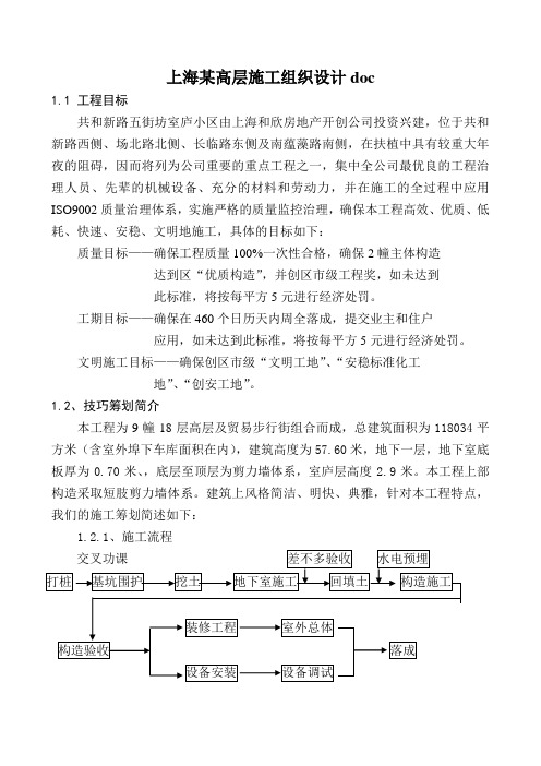 上海某高层施工组织设计doc