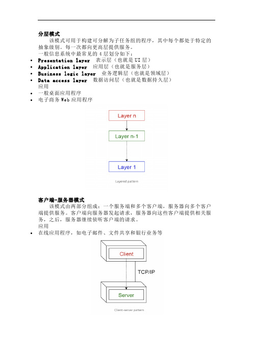 10个常见的软件架构模式