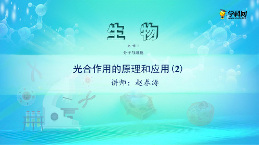 课件 5.4.2 光合作用的原理和应用(2)-高中生物必修1(新教材同步课件)  (共15张PPT)[优秀课件资料]