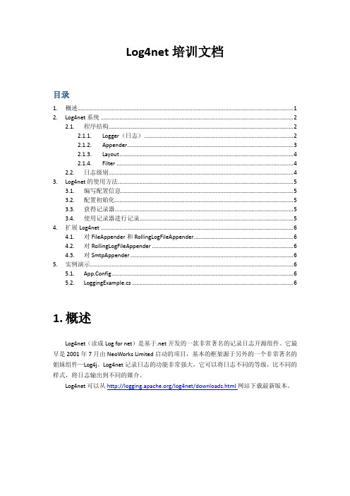 Log4net培训..