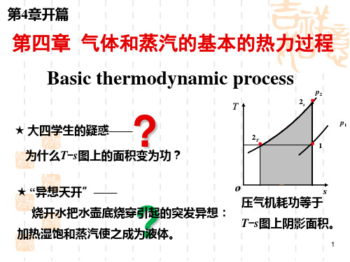 工程热力学第4章气体和蒸汽的基本热力过程