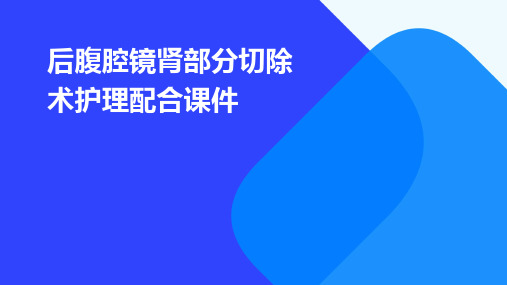 后腹腔镜肾部分切除术护理配合课件