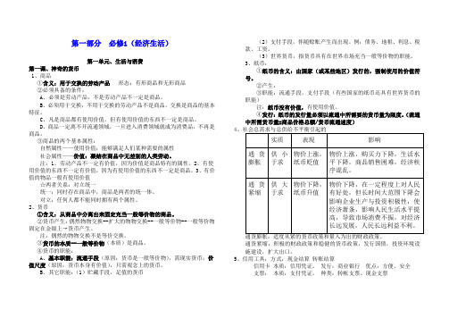 (完整word版)新课标人教版高中政治必修1-4知识点总结(word文档良心出品)