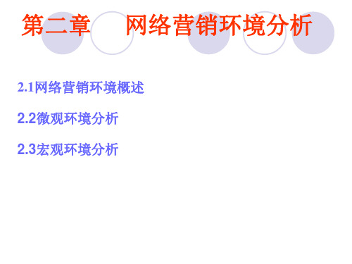 2-网络营销环境分析