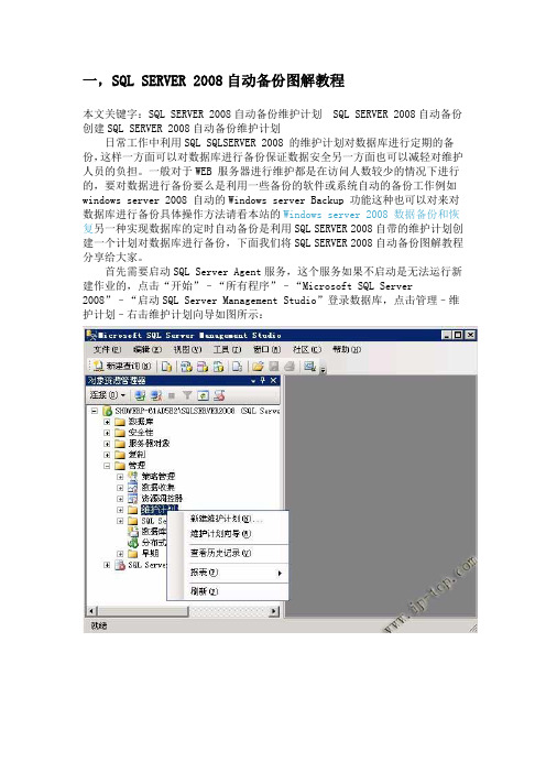 SQL_Server_2008定期自动备份双机备份