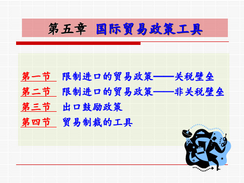 第五章 国际贸易政策工具