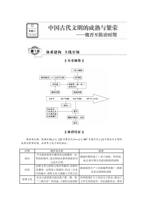 魏晋至隋唐时期的政治、经济与思想文化.DOC