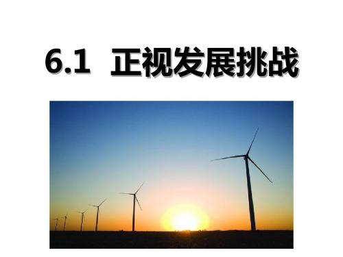 人教版九年级上册 道德与法治 6.1 正视发展挑战  课件(共41张PPT)