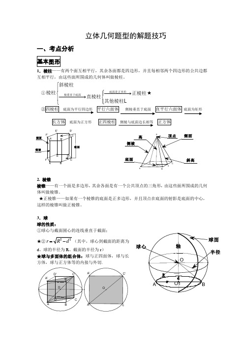 立体几何新题型的解题技巧fb