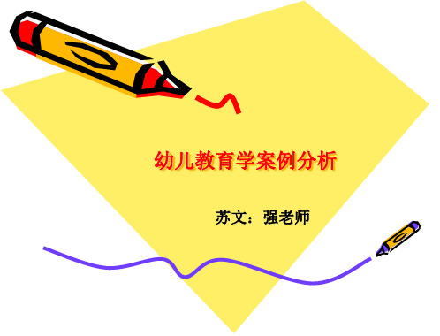 2014年幼儿教育学案例分析