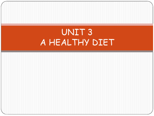 六年级下册英语-unit3 A healthy diet 译林版