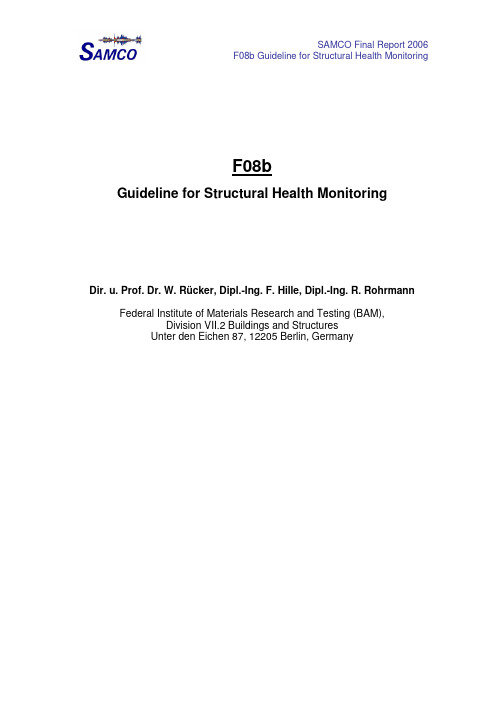 Guideline for Structural Health Monitoring F08b