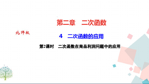 【优质】初三九年数学：《二次函数的应用第2课时二次函数在商品利润问题中的应用》ppt课件