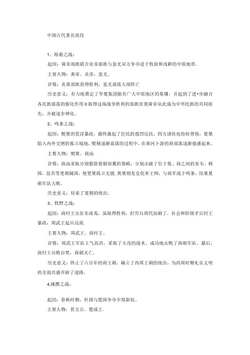 中国古代著名战役.docx