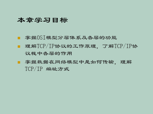 TCPIP体系结构概述课件