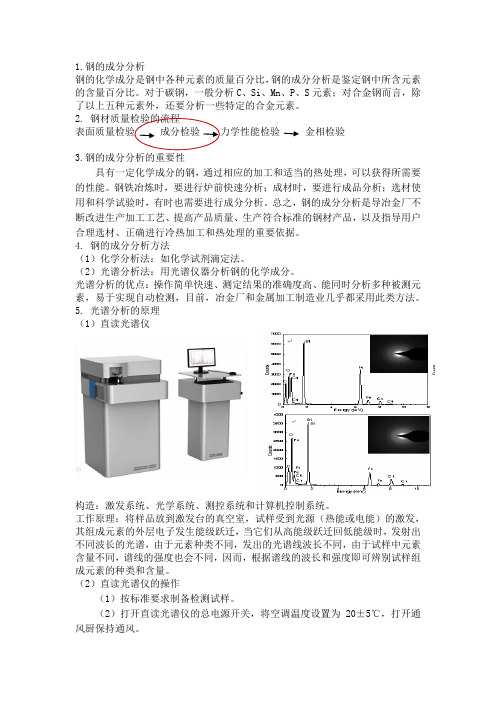 钢的成分分析(素材)