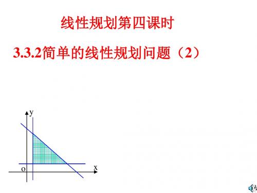 高一数学简单的线性规划问题课件2