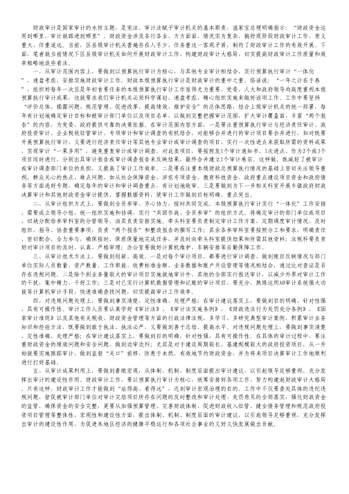 财政审计构建经验交流.pdf