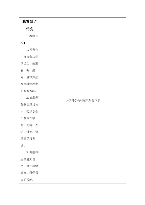 教科版我的水钟优秀教案3