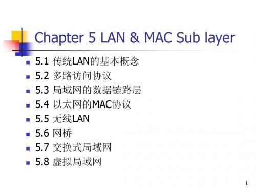 本科网络课程讲义：LAN