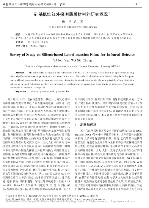 硅基低维红外探测薄膜材料的研究概况