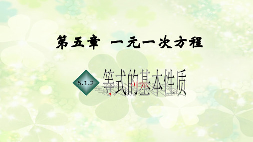 北师大版七年级上册数学5.等式的基本性质课件