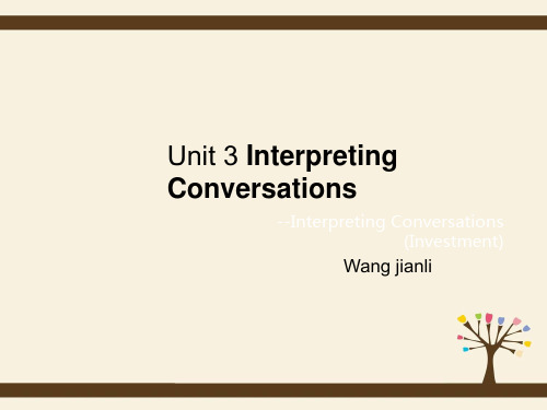 interpreting conversation